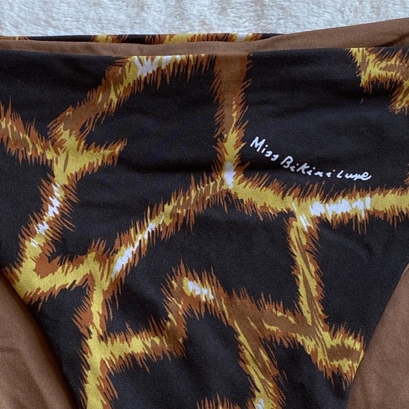 New! Miss Bikini animal giraffe print bikini bottom 14940 - Picture 4 of 7